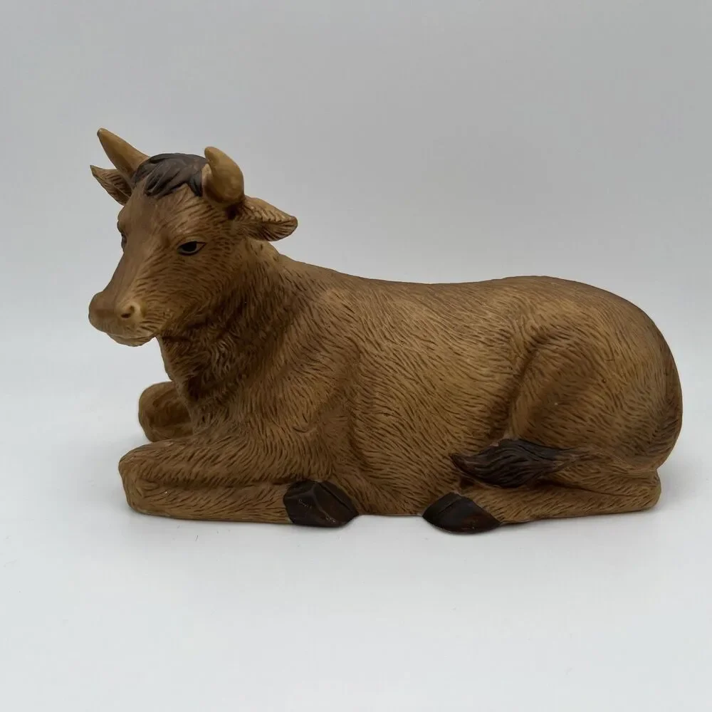 Kirkland Signature Porcelain Nativity Laying Cow Set #75177  Replacement